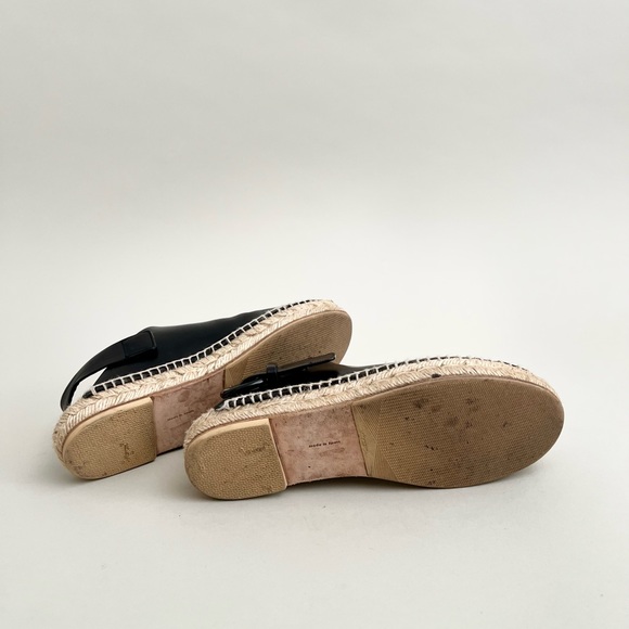 Celine Espadrilles Slingback Slides Black 37 - Picture 6 of 8
